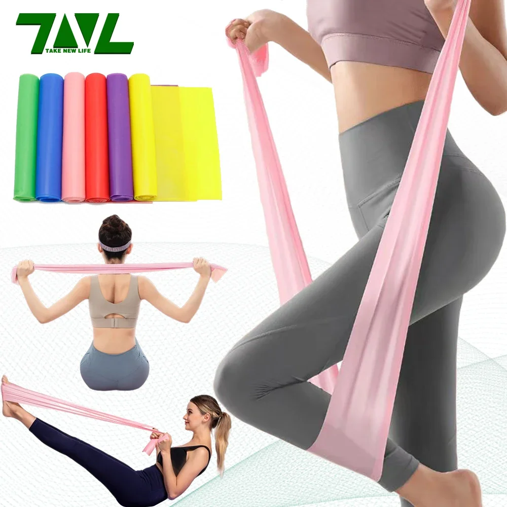 Yoga Fitness Resistance Band - Uzunluk 200cm Yoga Pilates Esneme Direnç