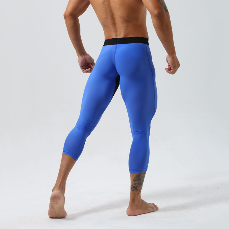 Yoga Fitness Training - Erkek Yüksek Bel Sıkıştırma Taytı Hızlı